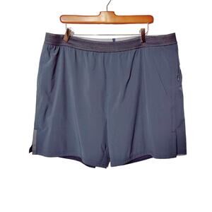 Rhone Mens Sz XXL Black Lined Athletic Performance Shorts Gym Jogging